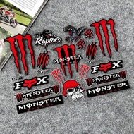 Motorcycle Sticker Red Monster Reflective Sticker for Honda Clcik Wave Pcx Yamaha FORZA Xmax Nmax Grand Filano Accessories