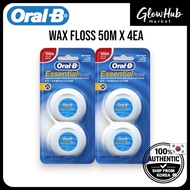 Oral-B wax floss, 200M (50M x 4EA) – smooth interdental cleaning | Oral B Dental Floss