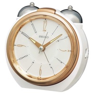 Seiko clock, table clock, bronze, glossy, body size: 10.5×11.2×9.1cm, alarm clock, analog, clang clang bell alarm KR507W