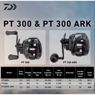 Daiwa pt 300pl / pt 300l and pt 300hl / pt 300hl ark bc baitcasting fishing reel