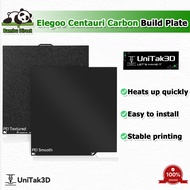 Elegoo Centauri Carbon PEI Build Plate 260x271mm Double Sided Smooth Textured No Glue 300°C