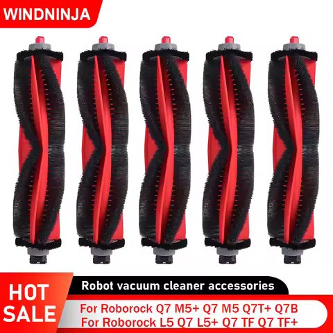 Main Brush For Roborock Q7 M5+ Q7 M5 Q7T+ Q7B L5 Q7 L5+ Q7 TF Q7 TF+ Robot Vacuum Roller Brush Parts