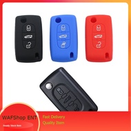 Peugeot 208 207 3008 308 RCZ 408 Ect. 3 Buttons Flip Key Silicone Key Cover