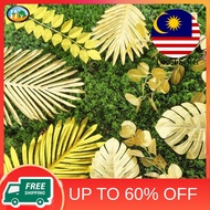 Gold artificial leaf artificial Plant monstera Iron leaf Branch Palm Eucalyptus Turtle Leaf Artifici