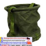 Get gifts/New🍒Army Green Thick Canvas Tank Folding Bucket Car Canvas Bucket Large Canvas Canvas Buck