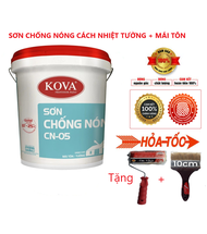 Sơn Chống Nóng KOVA CN 05 Cao Cấp 5kg Giảm Nhiệt Chống Hấp Thụ Nhiệt Độ Bức Xạ Của Mặt Trời Dùng Chố