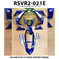 Rapido Cover Set Honda RS150R V2 V3 (11) Blue Black Tanam Sticker Black Red White Yellow RS150 Supra GTR Winner RSX RS