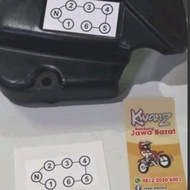 SUZUKI Gear Cover Sticker Ts125SUZUKI Ts125 Gear Cover Sticker Attention Sticker Ts125SUZUKI Ts125 G