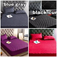 Cadar Hilton Plain 100% Cotton Fitted 3in1. Best buy harga