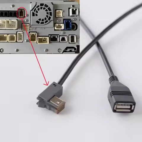 Car Radio Navigation 4-Pin To USB Cable For Panasonic Car Radios USB Cable Replacement Auto Accessor