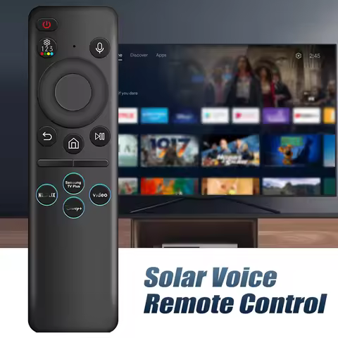 Voice Solar Remote Control Compatible with Samsung Smart TVs Neo QLED OLED Smart TV Charging Replace