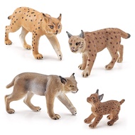 Mall Toy Educational Simulation Forest Wildlife Lynx Model Bobcat Ornament Solid Static Feline Cogni