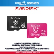 SANDISK MicroSDXC Card For Nintendo Switch Fortnite Edition - 128GB/256GB