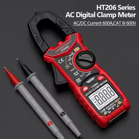 Portable high-precision digital NCV probe induction HT206A/B/D clamp multimeter for electrical use A