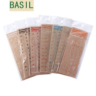 BASIL Keyboard Stickers Notebook For PC English Hebrew Korean Dust Protection Language Alphabet Stic