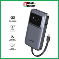 PIN DỰ PHÒNG SẠC DI ĐỘNG 10.000MAH VỚI CÁP USB-C TÍCH HỢP UGREEN PB511 35603B XÁM