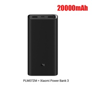 Xiaomi 3 20000mAh Pro PLM07ZM 3 USB Type C 45W Fast Charging Portable Mi 20000 Poverbank