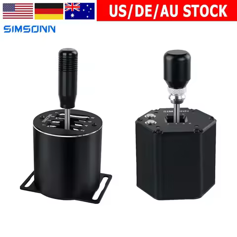 SIMSONN Sim Racing Gear Shifter 7+R / 6+R H Gear for Driving Simulator Games Manual Gear USB for PC 
