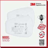 3M™ Particulate Filters 5935 P3 Use With 501 6051 6057 6054 6075 6059 6035 Cartridge Filter Cover SI