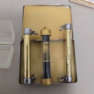 泰國老虎廟金符管，瓦拉康寺金邊黑色符管，另一支金符管忘記左資料，三件