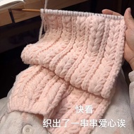 6 Strands of Clouds Cotton Cotton Cotton Wool Love Heart Clouds Cotton Milk Mousse Scarf Hand-woven 