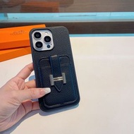 愛馬仕 hermes 手機殼 官網同步 荔枝紋皮質卡包手機殼