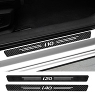 Car Sill Stickers For Hyundai CRETA EON EQUUS i10 i20 i40 IONIQ IX25 IX55 KONA Auto Accessories Carb
