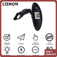 LIZMON Digital Electronic Luggage Scale 40kg/100g Fish Hook Hanging Scale High Precision Travel Bag Scale