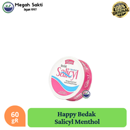 Happy Salicyl Menthol | Bedak Bayi Biang Keringat gatal merah 60 gR