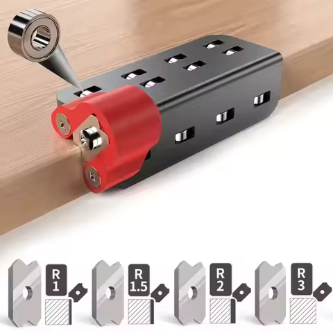 R1/R1.5/R2/R3 Chamfering Tool Woodworking Trimming Hand Planer High Strength Aluminium Alloy Edge Ba