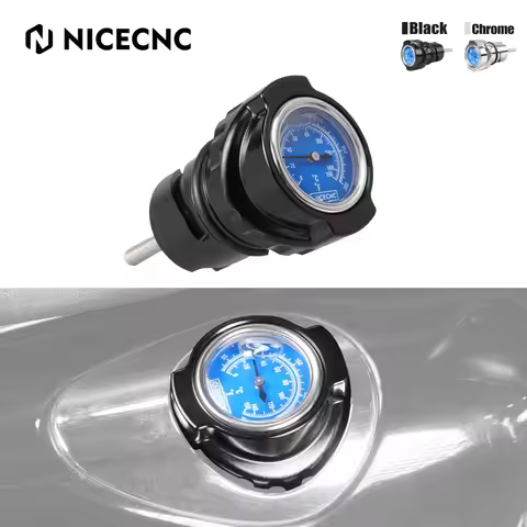 For Harley Sportster 883 XL883 2004-2008 Oil Dipstick w/ Thermometer Sportster 1200 Nightster XL1200