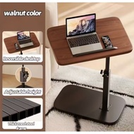 Adjustable Height C Shaped Side Table, 360°Swivel & Flip Top C Shaped End Table for Couch, Mobile C 