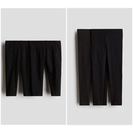 HM Auth black cotton leggings for boys and girls to wear in 4 seasons with separate set RETAIL 1 HM 