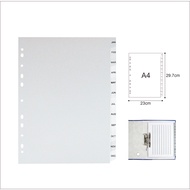 A4 JAN-DES TABS Binder Divider / Odner Divider Index / File Divider Index EAGLE FILES