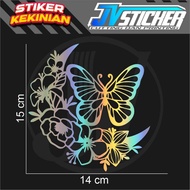 Butterfly Flower Sticker Cutting Sticker Flower Butterfly Viral