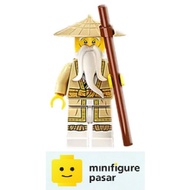 njo0741 Lego Ninjago Core 71787 71767 - Wu Sensei Minifigure with Stick - New