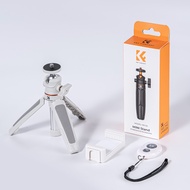 K&F Concept Cell Phone Tripod MS02 13.4/34cm bluetooth selfie stick Desktop Stand Orange Gray/Black 