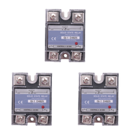 (RPYS) 3X SSR 25A 3-32V DC to 24-480V AC Single Phase Solid State Relay DC Control AC -1 D4825 Load 