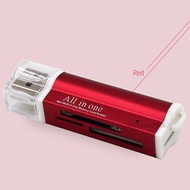 4 in 1 USB 2.0 ความเร็วสูง Universal Micro USB Multi Memory Card Reader สำหรับ T-Flash MMC TF M2 Mem