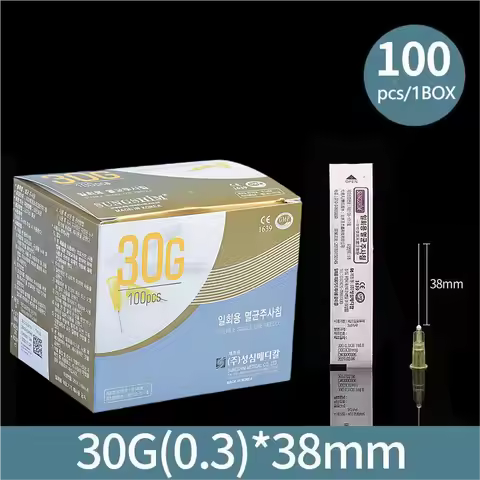 High 33G 4MM 29G 13MM 27G 38MM 30G 4mm/13mm Pain less Small Need le Korean Facial Beauty Needl es Ey