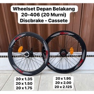Bicycle Wheelset 20 406 Discbrake Sprocket Cassette