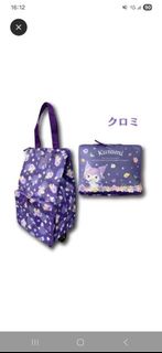 (包順豐自取) 全新 日本直送 Sanrio Kuromi 摺疊式 買餸車 購物車