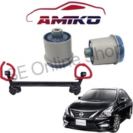 AMIKO Heavy Duty Axle Bush Nissan Almera N17 Silicone Rear Axle Bush/Rear Trailing Arm Bush/Rear Arm