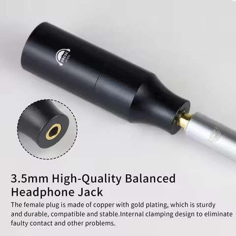 OKCSC 3.5mm Female Balanced to XLR 4 PIN Male Audio Adapter for Sennheiser HDV 820/Beyerdynamic A20/