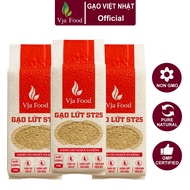 Combo of 3 Bags of Brown Rice ST25 VJA - 1kg Bag of Premium Delicious Sticky Rice