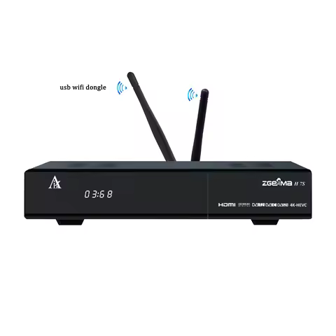 4K UHD Satellite Receiver with Enigma2 Linux OS 2*DVB-S2/S2X + DVB-T2/C Tuners CA +CI Stalker ZGEMMM