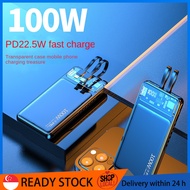 100W Fast Charging 20000mAh Power Bank Powerbank Portable External Battery Charger for Huawei Xiaomi iPhone