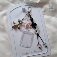 Keychain Insert Paper Initials - Keychain - Bag Charm - Charm - Insert Paper - Keychain Aesthetic