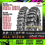 TAYAR MOTORSIKAL SWALLOW SB114 TYRE 250,275,300,325,350,400,70,80,90,100 - 14,16,17,18,19 (MOTO CROS