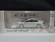 Model 1 1:64 Honda Civic FD2 Type R 白色模型車